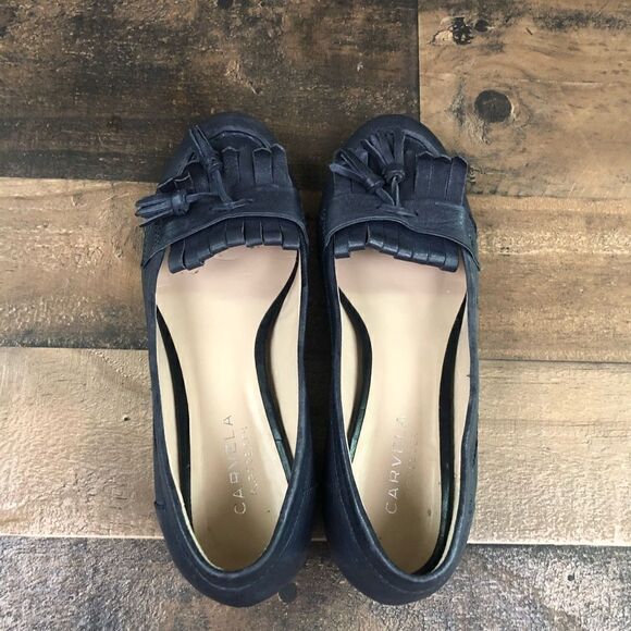 Carvela Kurt Geiger Navy loafers 36 - Picture 5 of 8
